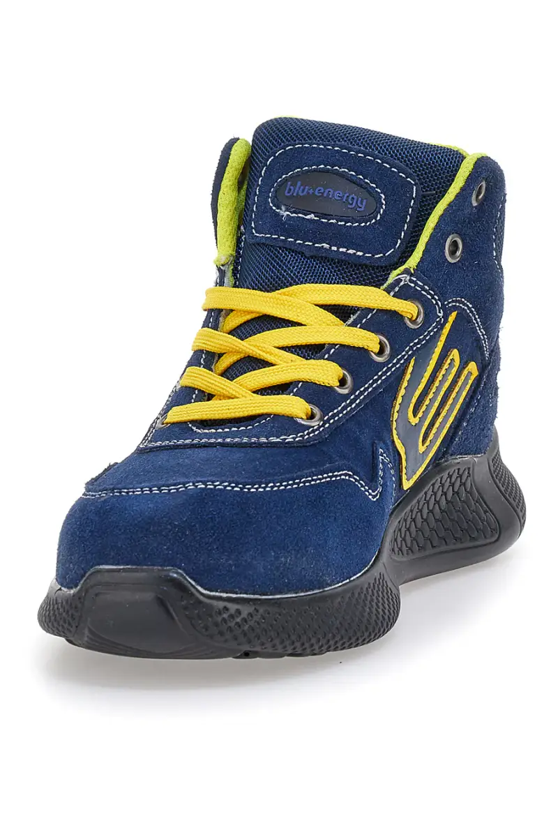Scarpe antinfortunistiche alte blu inserti fluo S1P Blue energy BS195 S1PS SR [BLUE miniatura 3