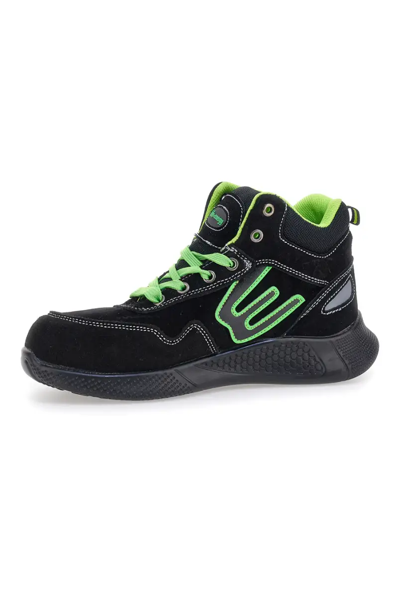 Scarpe antinfortunistiche alte nere inserti fluo S1P Blue energy BS195 S1PS SR [NERO miniatura 4