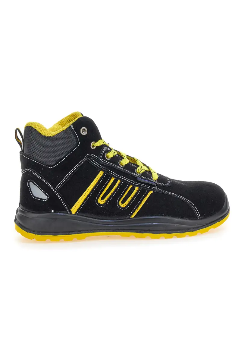 Scarpe antinfortunistiche nere inserti gialli S1P Blue energy BS 90 S1P SR [NERO