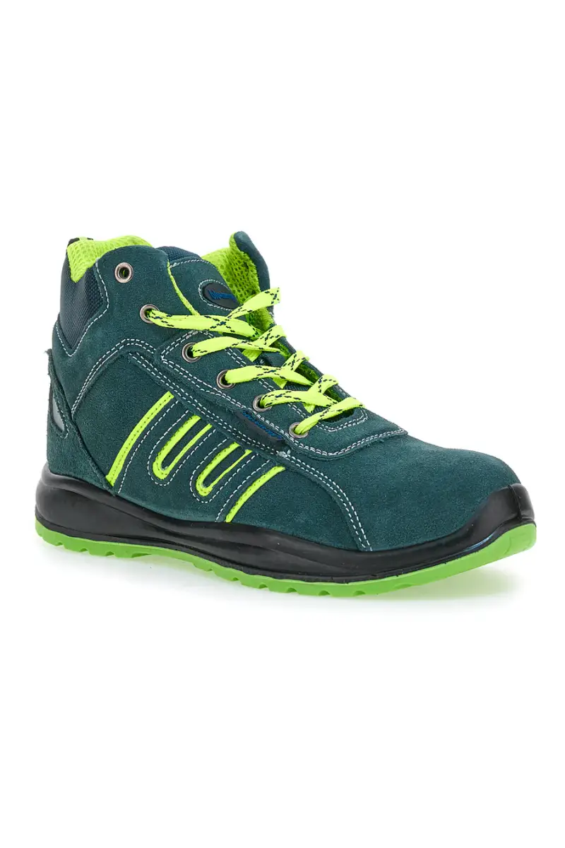 Scarpe antinfortunistiche verdi inserti fluo S1P Blue energy BS 90 S1P SR [NAVY miniatura 2