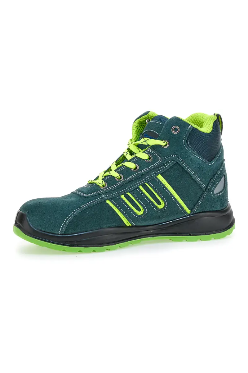 Scarpe antinfortunistiche verdi inserti fluo S1P Blue energy BS 90 S1P SR [NAVY miniatura 4