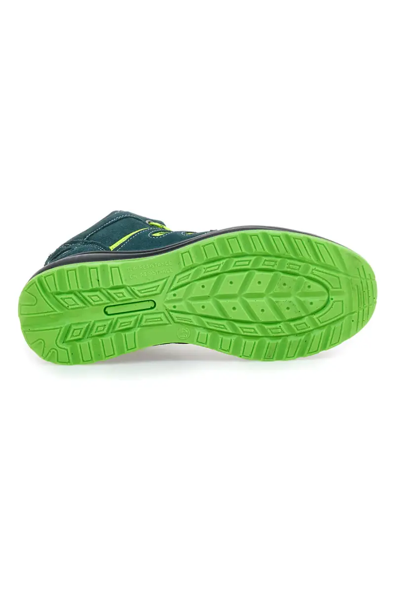Scarpe antinfortunistiche verdi inserti fluo S1P Blue energy BS 90 S1P SR [NAVY miniatura 5