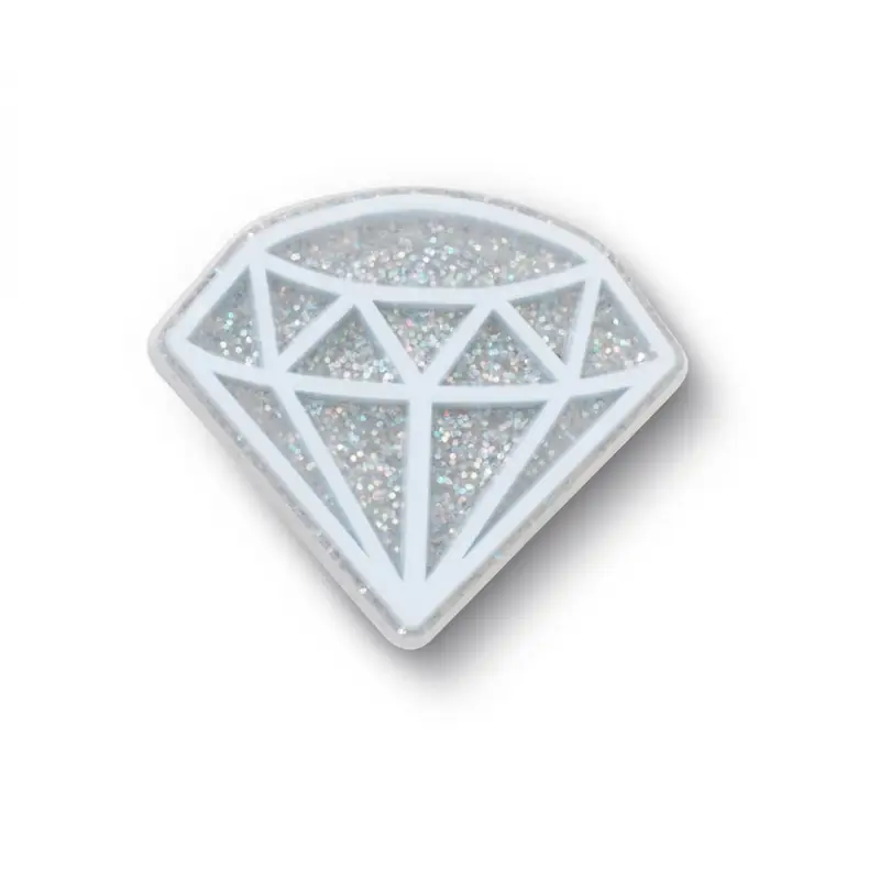 Blue glitter diamond