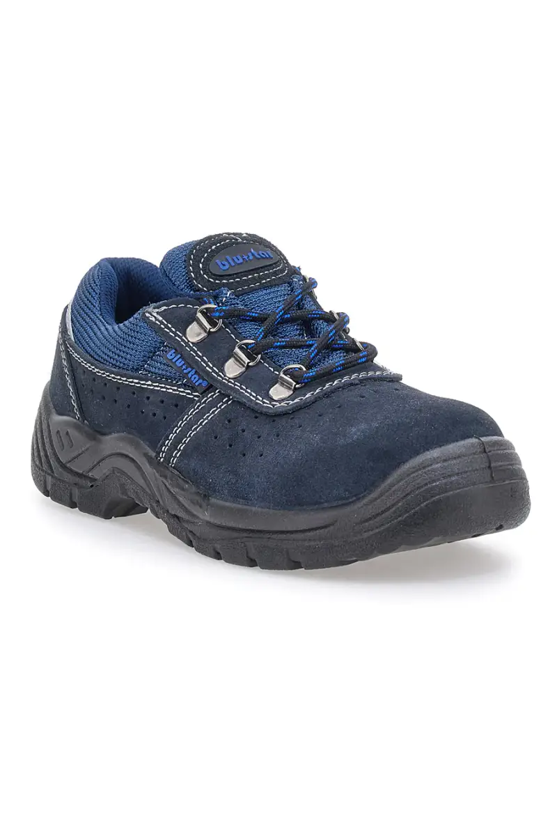 Scarpe antinfortunistiche blu in pelle Blue star Bs 60 S1P SR [BLUE] miniatura 2