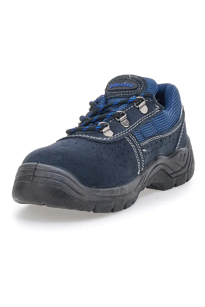 Scarpe antinfortunistiche blu in pelle Blue star Bs 60 S1P SR [BLUE] miniatura 3