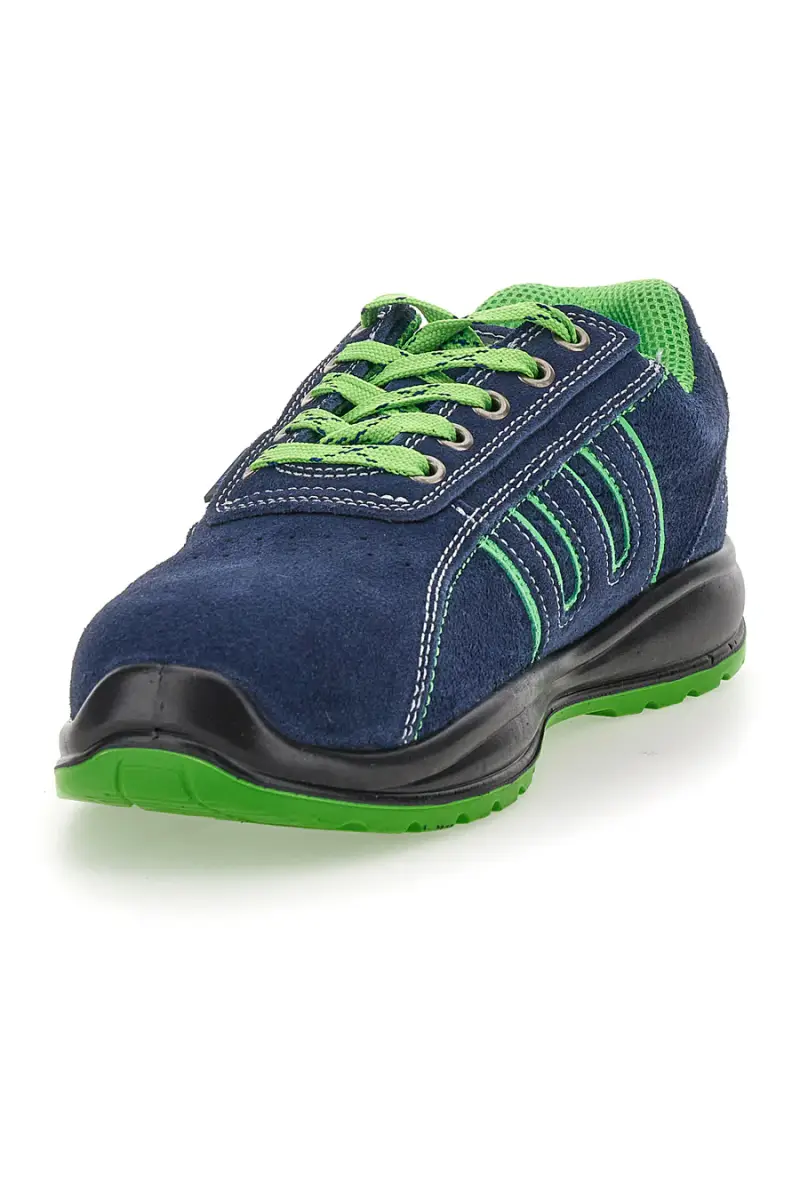 Scarpe antinfortunistiche ottanio in pelle Blue star 80 S1P SR [OTTANIO VERDE] miniatura 3