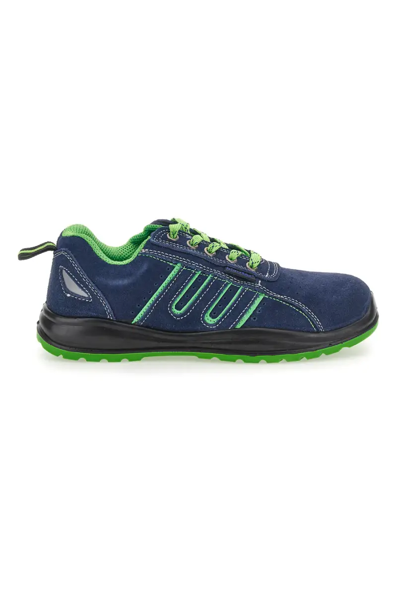 Scarpe antinfortunistiche ottanio in pelle Blue star 80 S1P SR [OTTANIO VERDE]