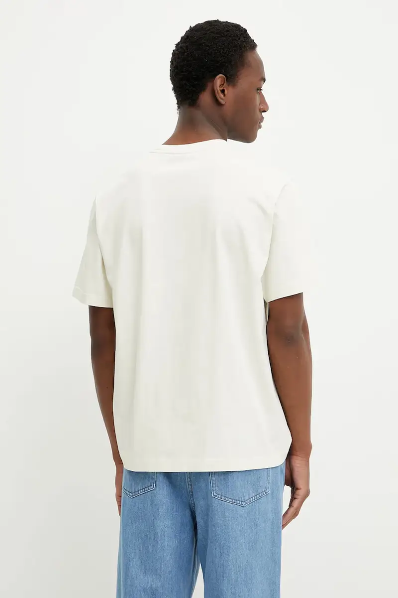 maglietta in cotone uomo colore beige TS35.JE28CA25 miniatura 3