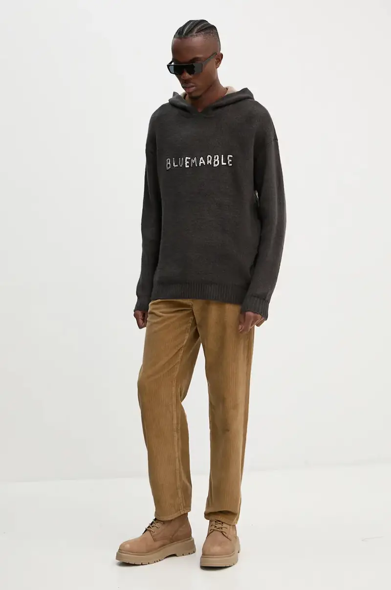 maglione uomo colore marrone HO10.KN19B24 miniatura 2