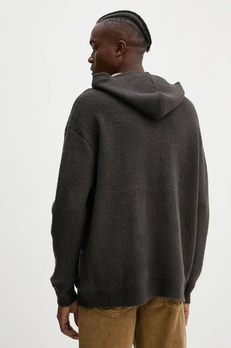 maglione uomo colore marrone HO10.KN19B24 miniatura 3