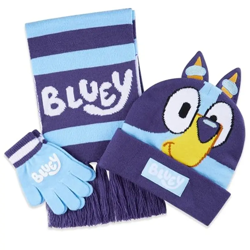 Bluey Accessori Invernali Bambina, Accogliente Caldo Set