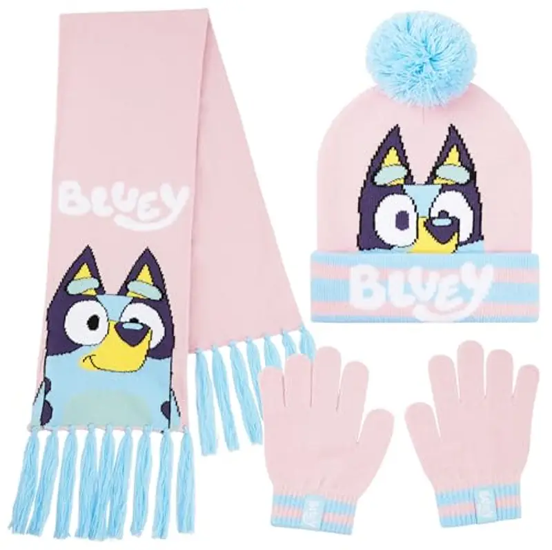 Bluey Accessori Invernali Bambina, Accogliente Caldo Set