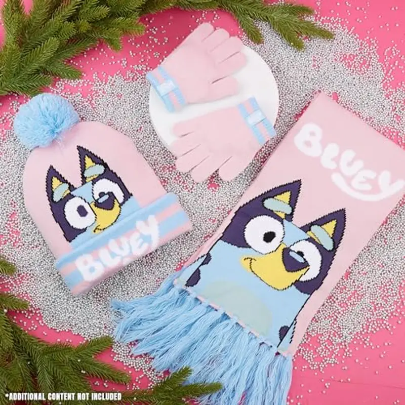 Bluey Accessori Invernali Bambina, Accogliente Caldo Set miniatura 2