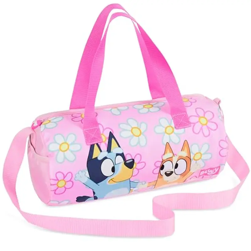 BlueY Borsone Palestra Bambina, Borsa da Weekend con Tasche Cerniera