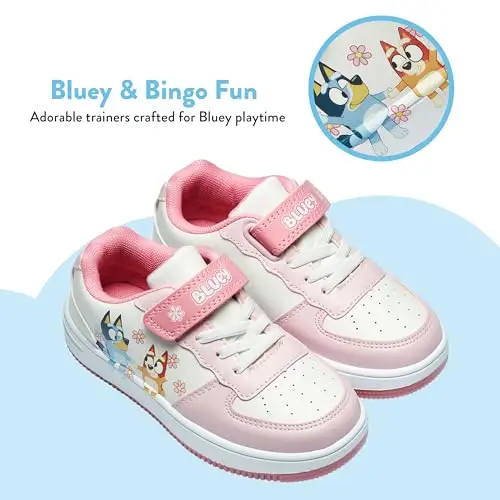 BlueY Scarpe Bambina, Sneakers Bambina Bingo, Graziose Scarpe Ragazza, Bianco 24 miniatura 3