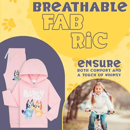 BlueY Tuta Set Bambina, Comoda Cotone Abbigliamento da Casa miniatura 3