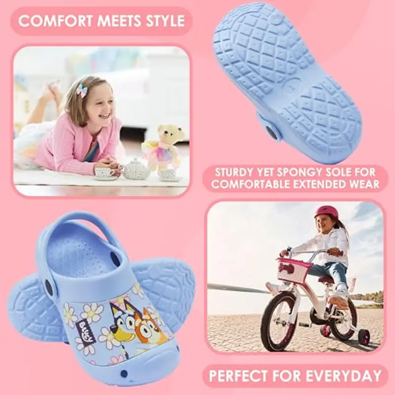 Bluey Zoccoli Bambino e Piccoli Sabot Bambina con Ciondoli Scivolare Bingo Ciabatte Gomma con Cinturino Regalo Bambina miniatura 3