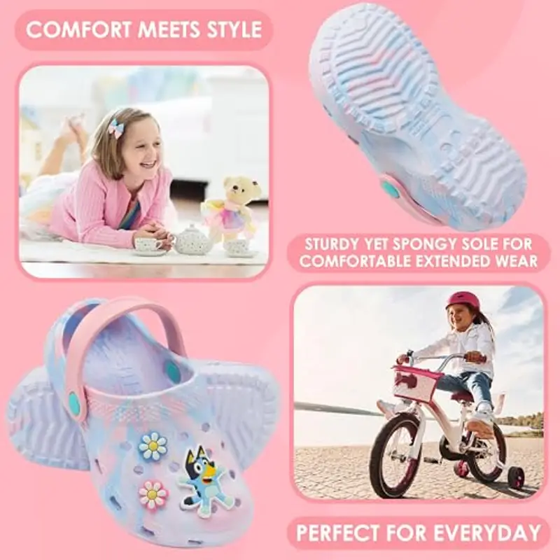 Bluey Zoccoli Bambino e Piccoli Sabot Bambina con Ciondoli Scivolare Bingo Ciabatte Gomma con Cinturino Regalo Bambina miniatura 3