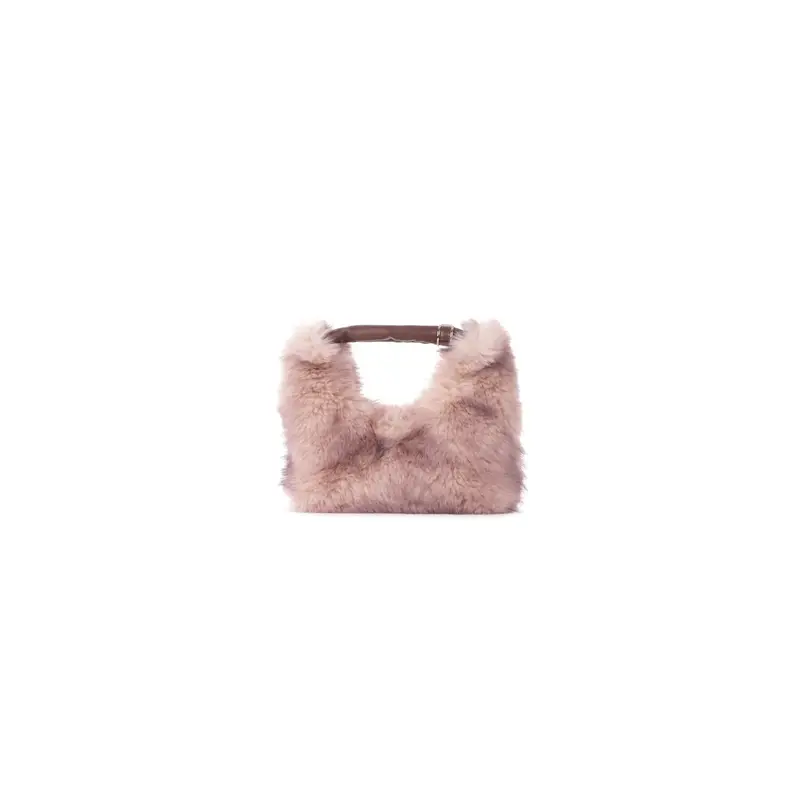 Borsa Donna BLUGIRL BLUMARINE Crema Borsa fake fur miniatura 2