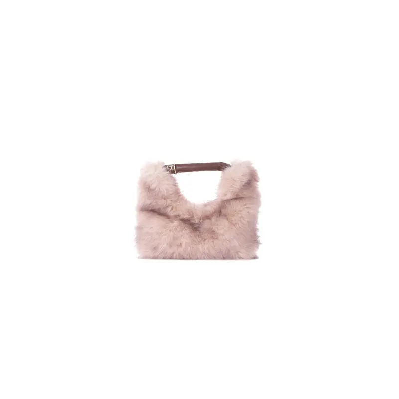Borsa Donna BLUGIRL BLUMARINE Crema Borsa fake fur