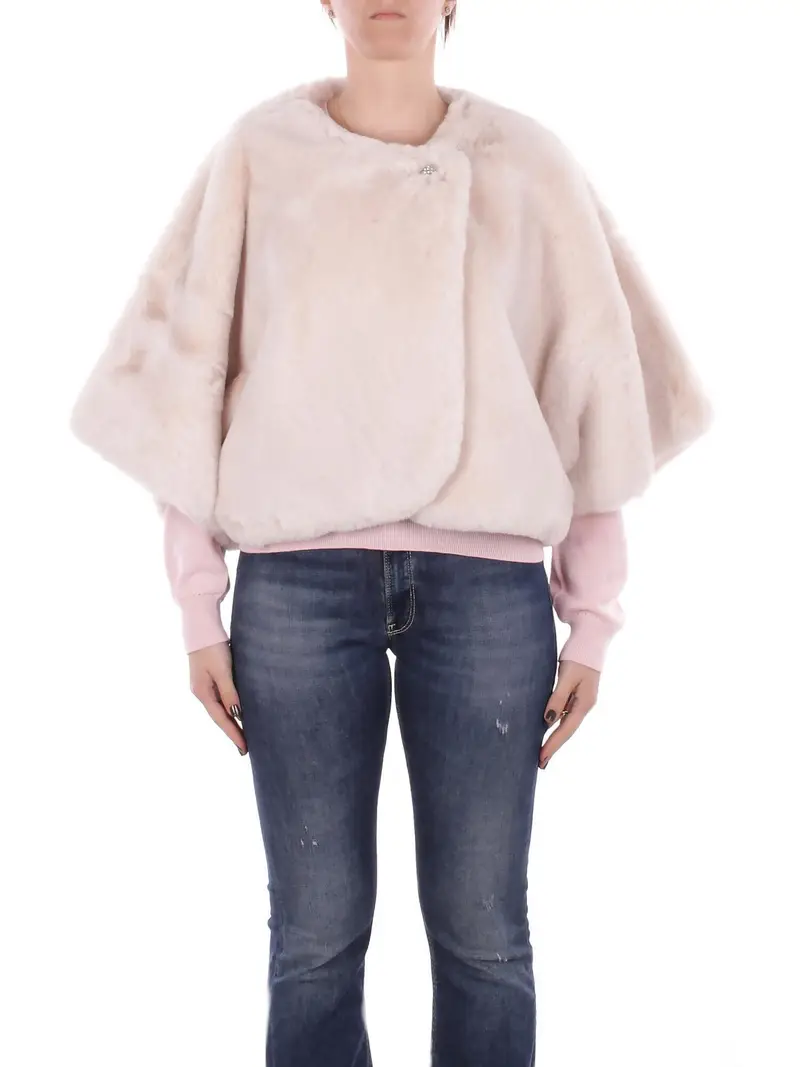 Cappa Donna BLUGIRL BLUMARINE Chalk Cappa ffur con bottone