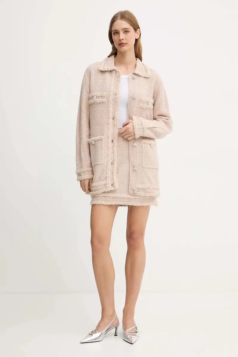 BLUGIRL BLUMARINE Cardigan Donna Beige 3574725 miniatura 2