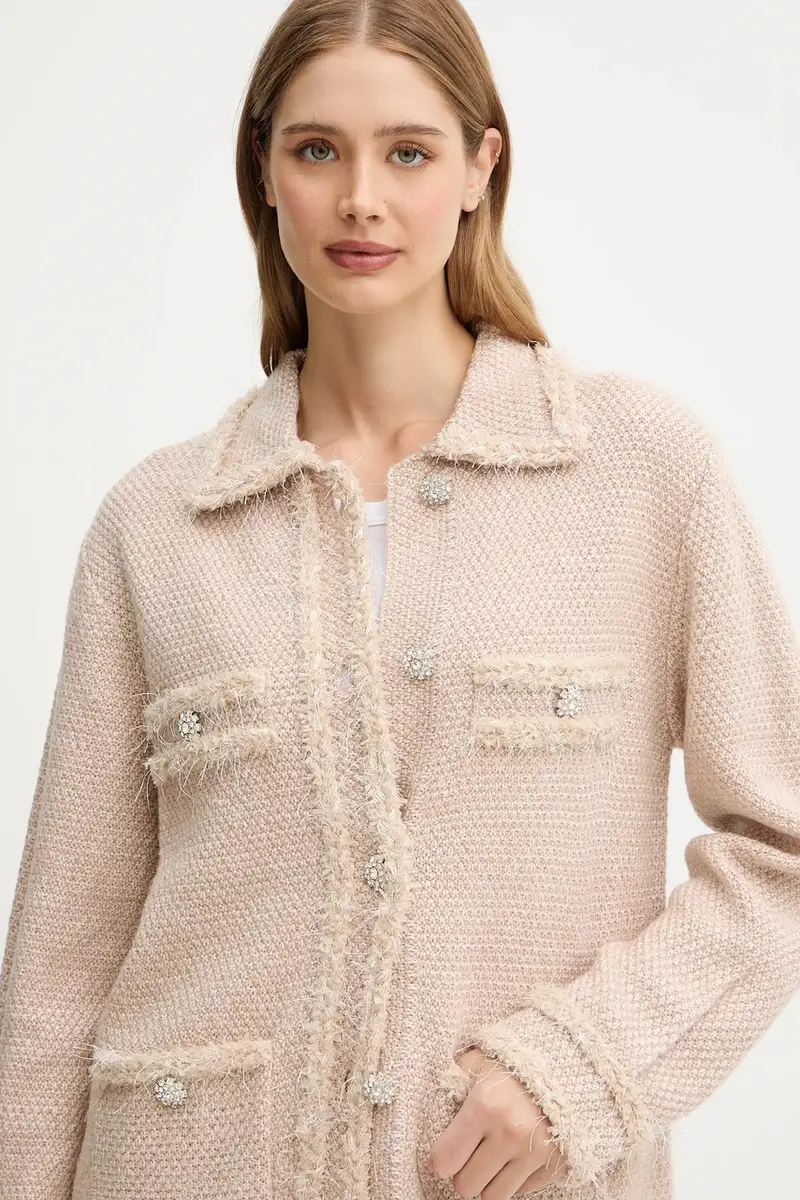 BLUGIRL BLUMARINE Cardigan Donna Beige 3574725 miniatura 4