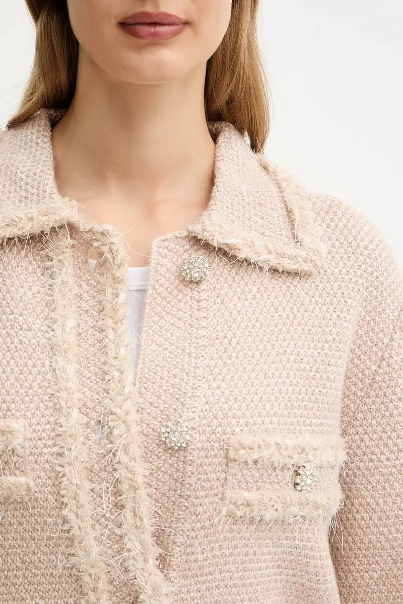 BLUGIRL BLUMARINE Cardigan Donna Beige 3574725 miniatura 5