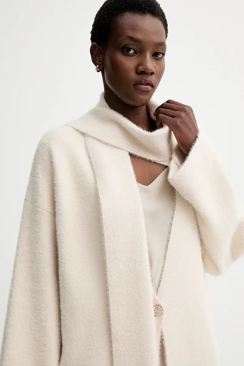 BLUGIRL BLUMARINE Cardigan Donna Beige 3765712 miniatura 4