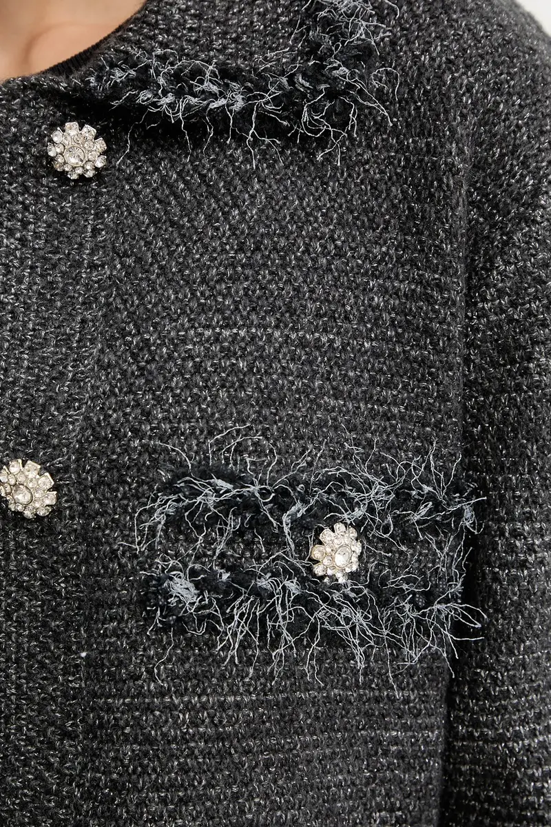 BLUGIRL BLUMARINE Cardigan Donna Nero 3648257 miniatura 5