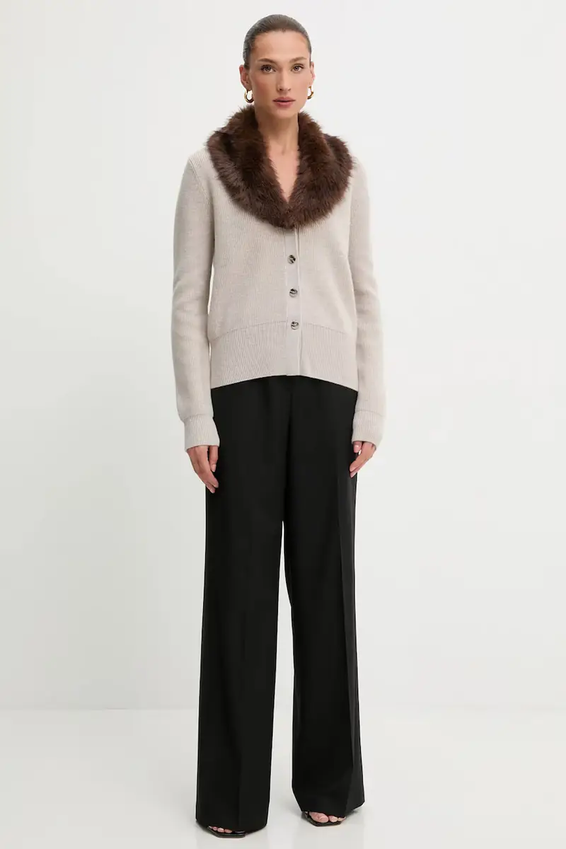 BLUGIRL BLUMARINE Cardigan Donna Beige 3574813 miniatura 2