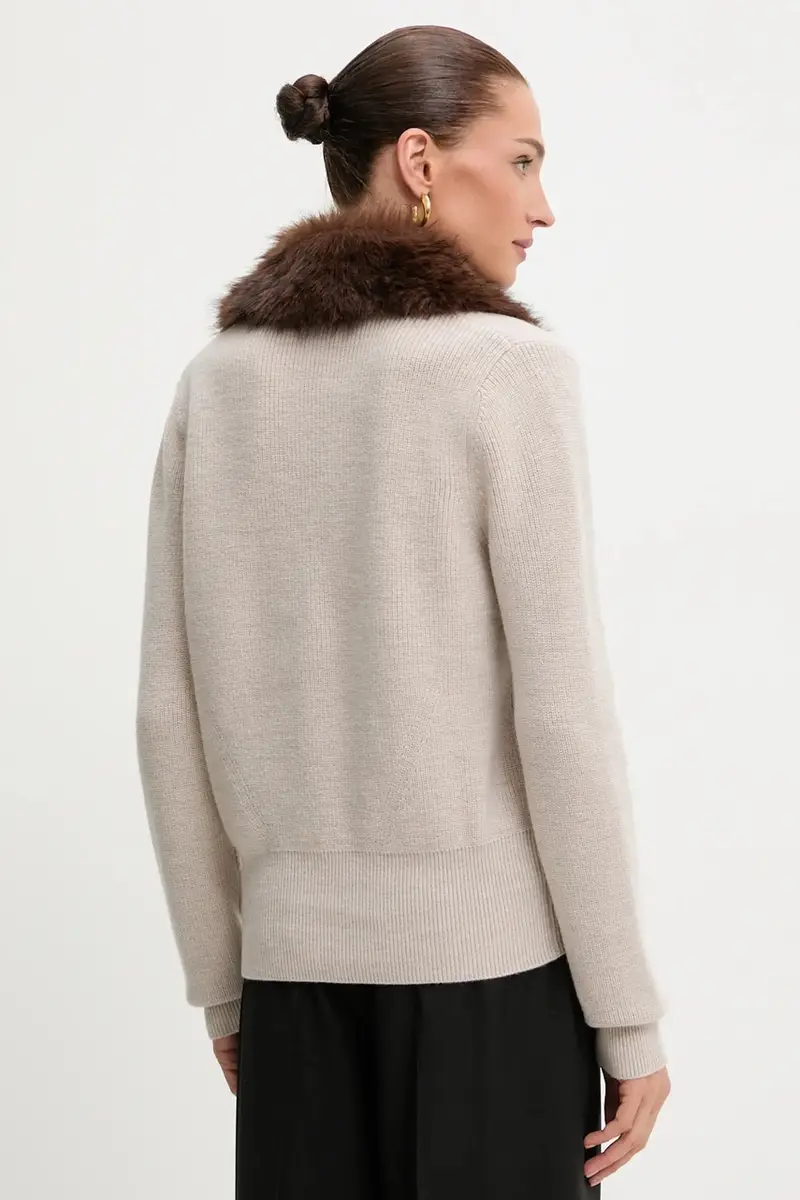 BLUGIRL BLUMARINE Cardigan Donna Beige 3574813 miniatura 3