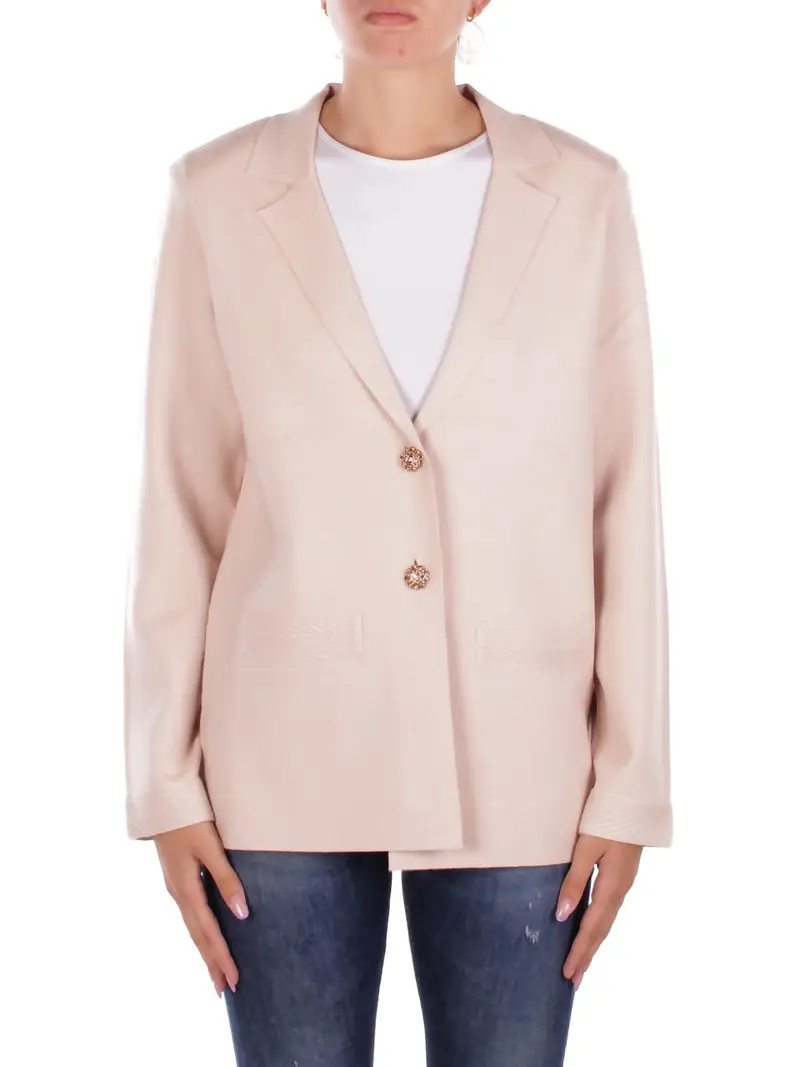 Giacca Donna BLUGIRL BLUMARINE Rosa Giacca maglia viscosa c ape