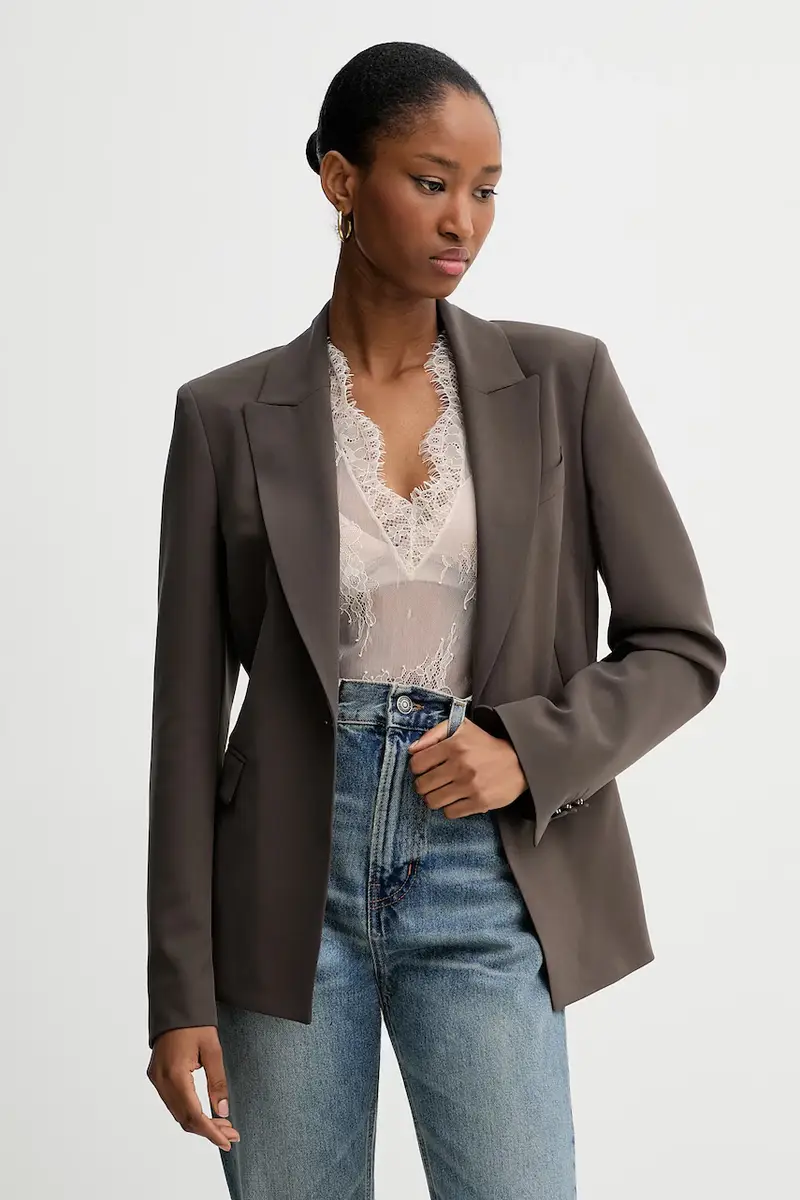 giacca e camicetta colore marrone RF5285.T5771