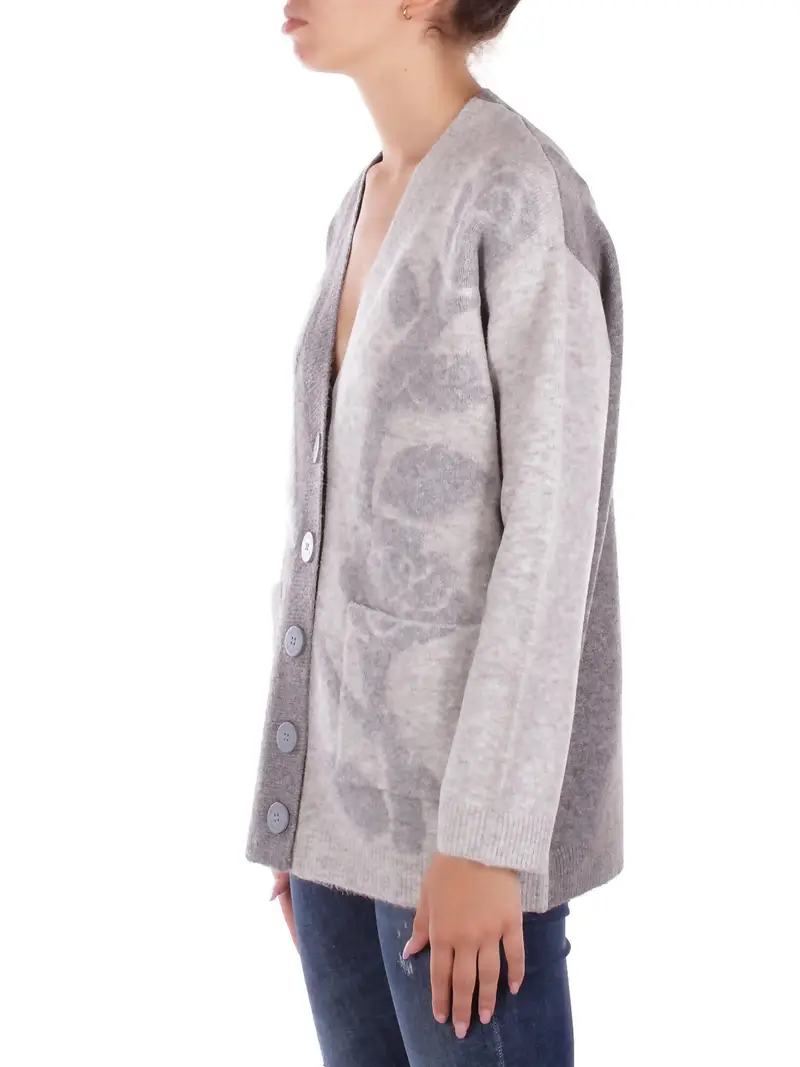 BLUGIRL BLUMARINE Cardigan Donna Grigio 2954181 miniatura 2
