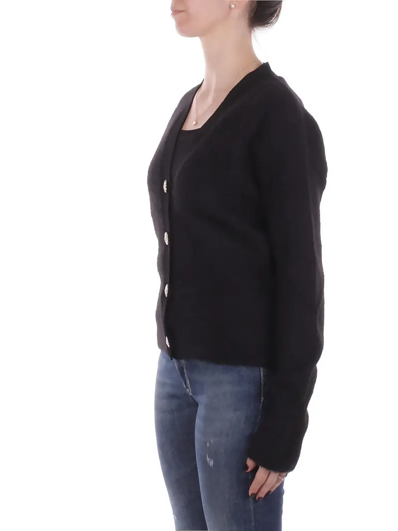 Maglia Donna BLUGIRL BLUMARINE Nero Maglia twin set pelliccetta miniatura 2