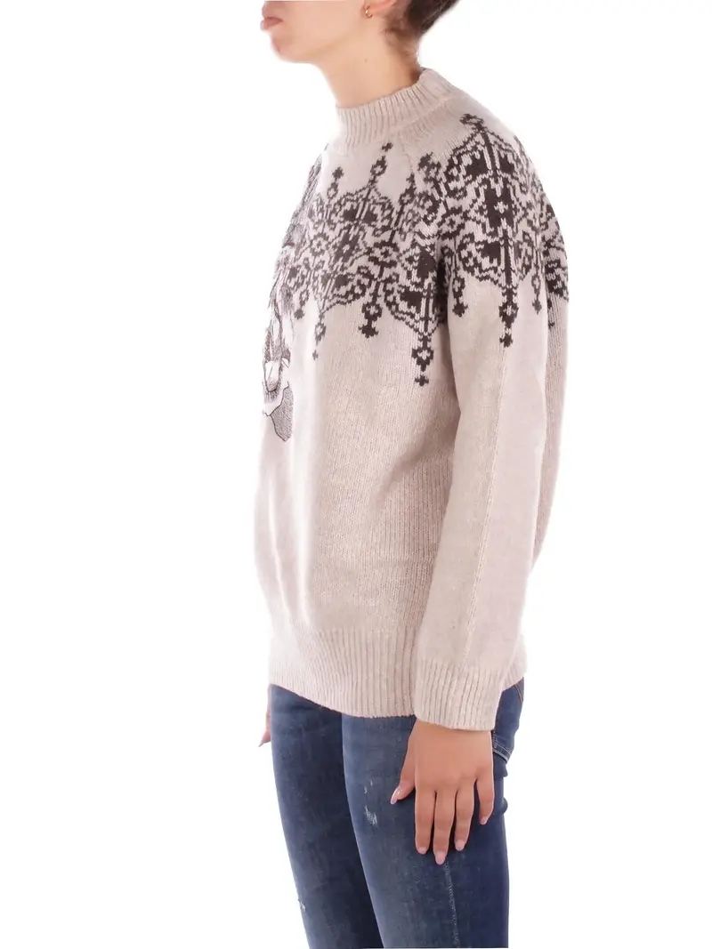 Maglia Donna BLUGIRL BLUMARINE Rose Ecs maglia norve c icamo miniatura 2