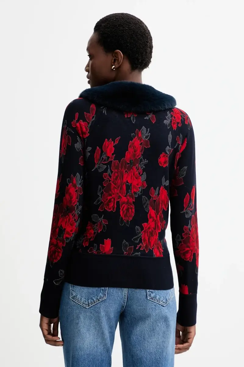 maglione double face colore blu navy RF5191.MA98O miniatura 5