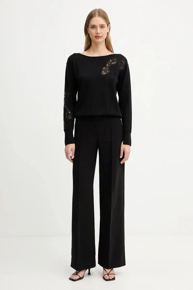 maglione in lana donna colore nero RF5232.MA82O miniatura 2