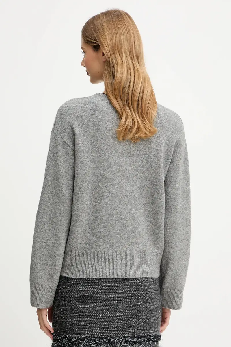 maglione in misto lana donna colore grigio RF5155.MA870 miniatura 3