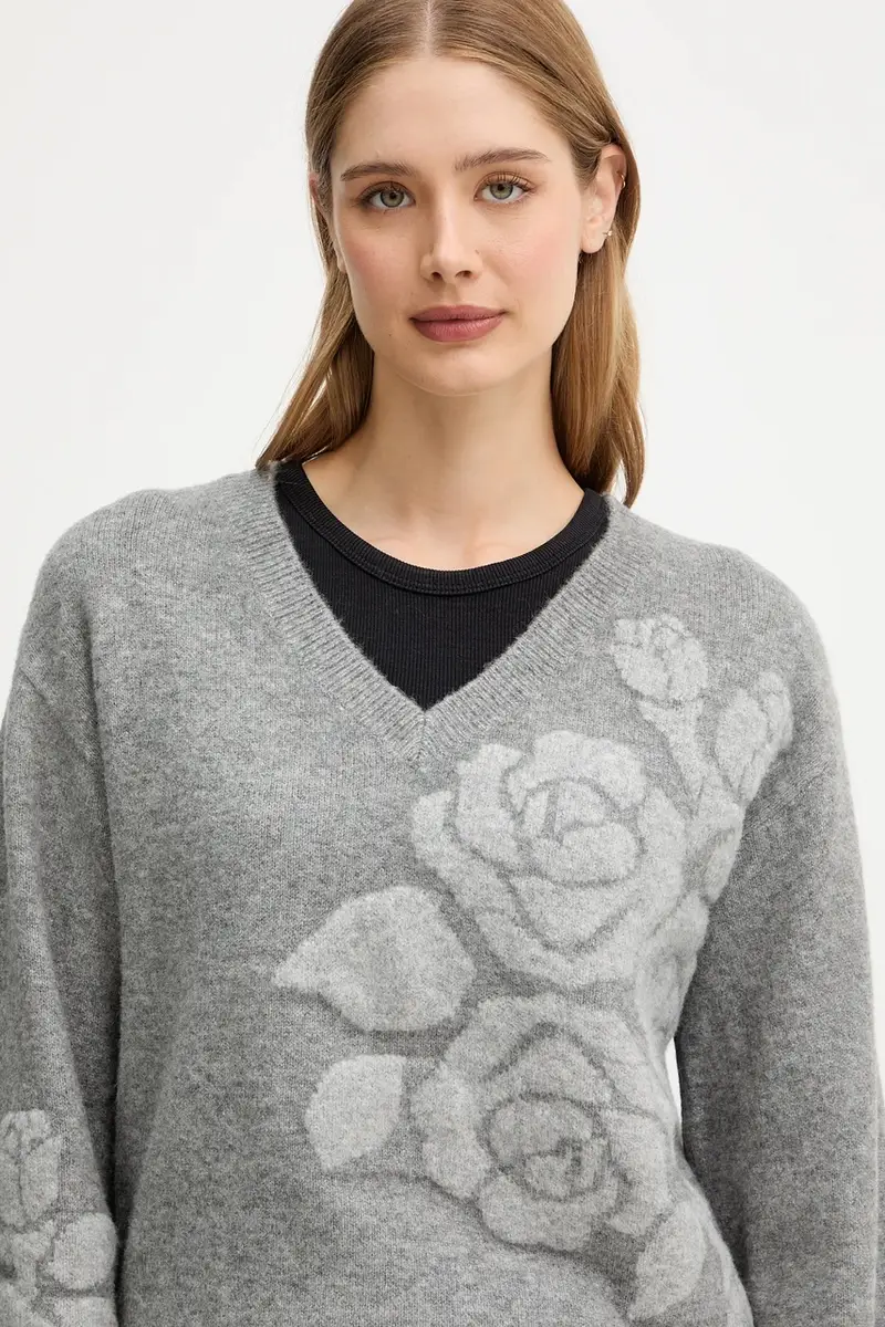 maglione in misto lana donna colore grigio RF5155.MA870 miniatura 4