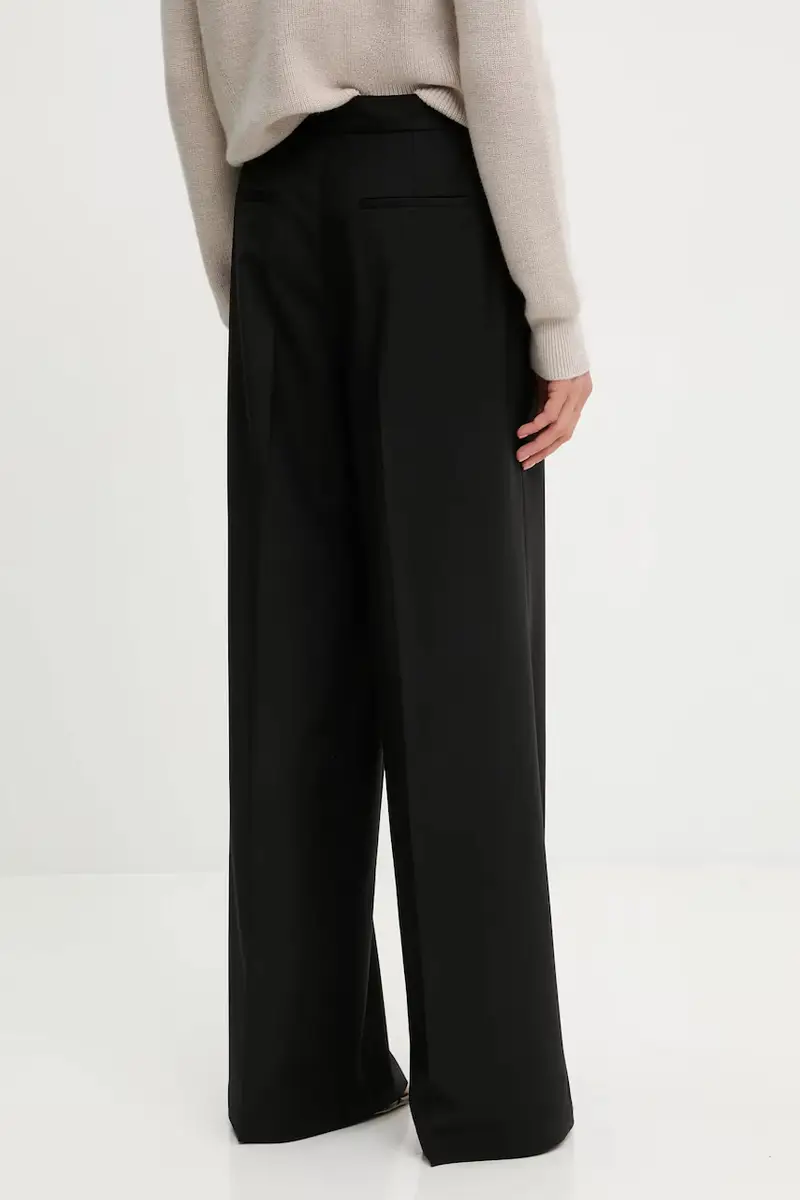 pantaloni con lana colore nero RF5267.T207A miniatura 3