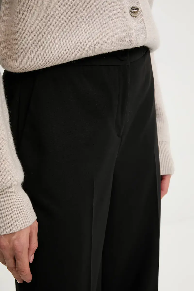 pantaloni con lana colore nero RF5267.T207A miniatura 4