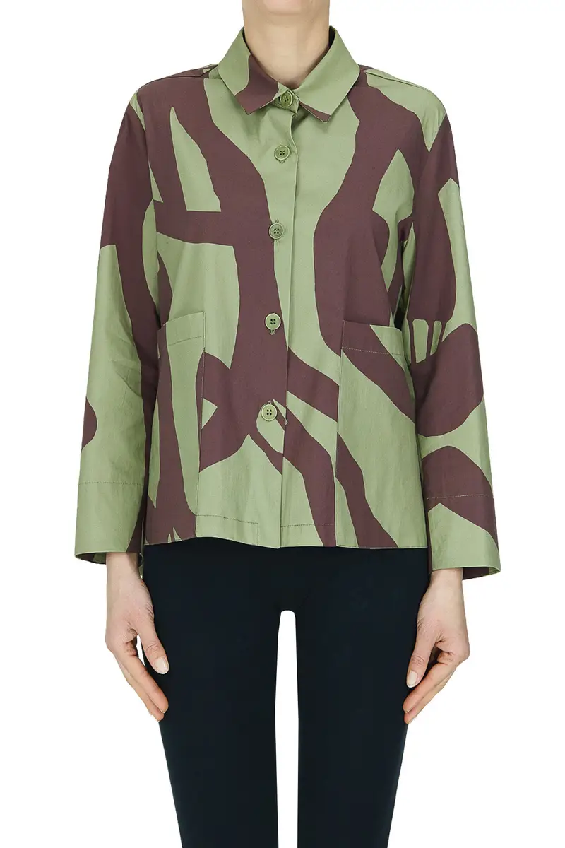 Camicia boxy stampata