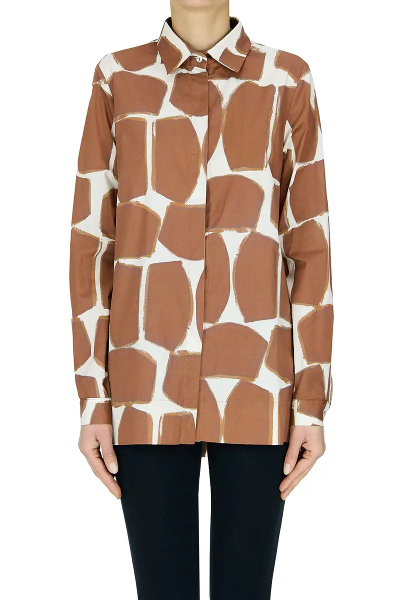 Camicia stampata in mussola
