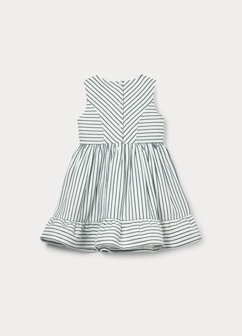 Abito A Righe Bambina, Bianco/Blu miniatura 2