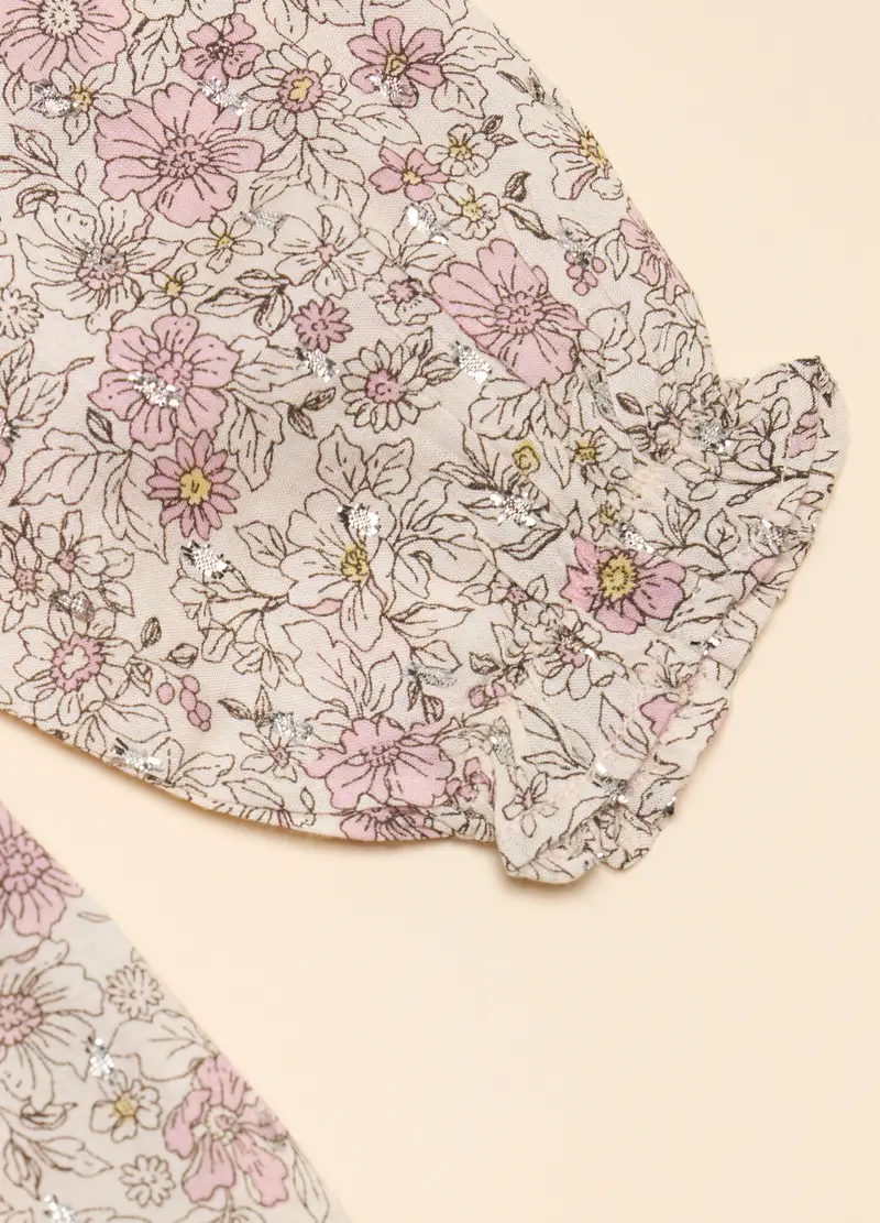 Abito In Pura Viscosa Iana Neonata, Beige chiaro miniatura 2