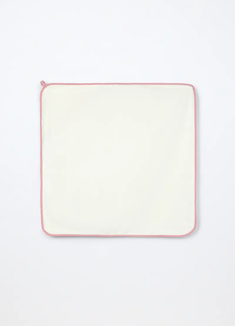 Asciugamano Con Angolo In Spugna Di Puro Cotone, Neonata, Rosa pastello, .U miniatura 2
