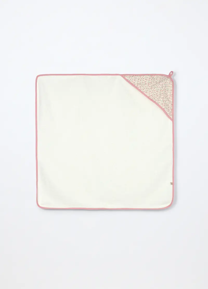 Asciugamano Con Angolo In Spugna Di Puro Cotone, Neonata, Rosa pastello, .U