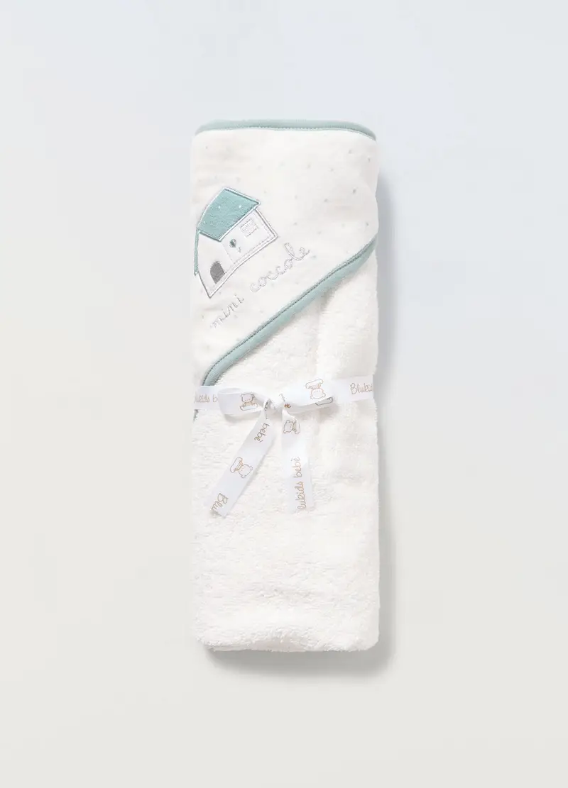 Asciugamano Con Angolo Neonato, Verde chiaro, .U miniatura 2